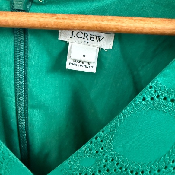 J. Crew Teal Long Sleeve Dress - Picture 2 of 2